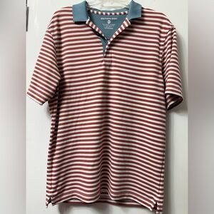 Southern Shirt Red and White Striped Polo Shirt 
Like new, size medium